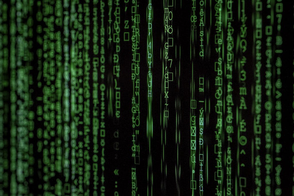 Close-up Photo of Matrix Background